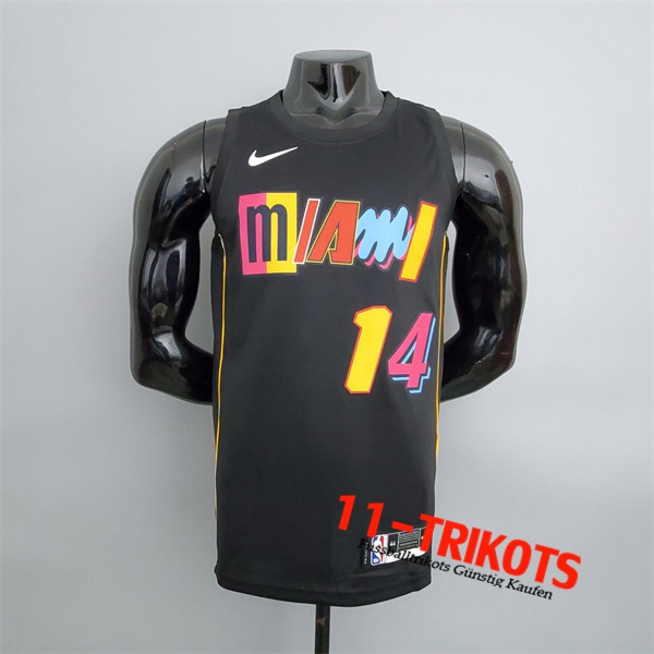 Miami Heat (Herro #14) NBA Trikots 2022 Season Schwarz City Edition