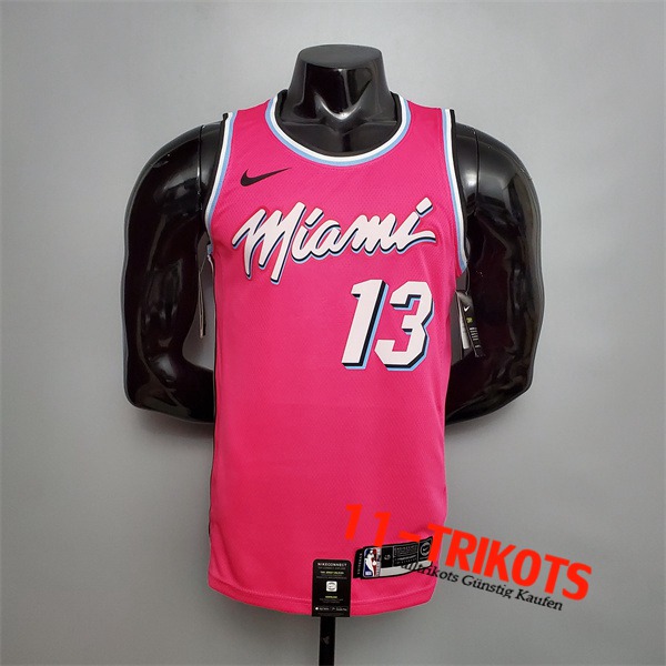 Miami Heat (Adebayo #13) NBA Trikots Rosa Encolure Ronde