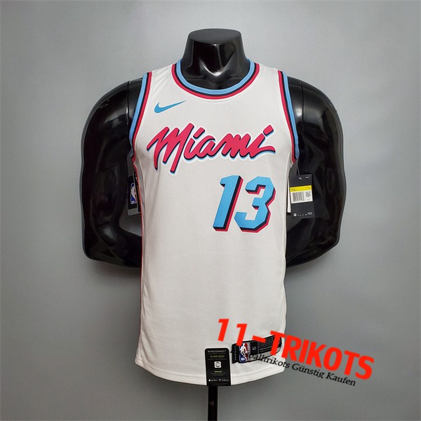 Miami Heat (Adebayo #13) NBA Trikots Weiß Encolure Ronde
