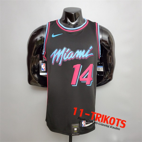 Miami Heat (Herro #14) NBA Trikots Schwarz Encolure Ronde