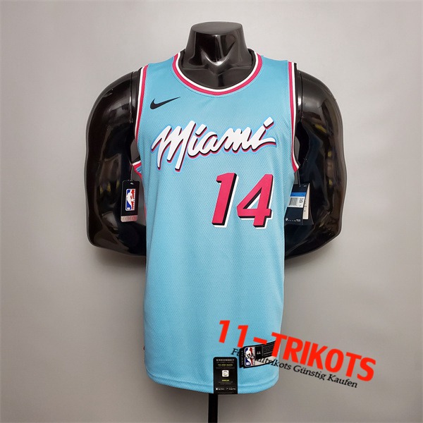 Miami Heat (Herro #14) NBA Trikots Blau Encolure Ronde