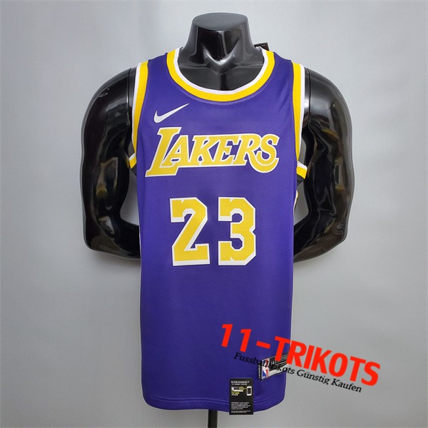 Los Angeles Lakers (James #23) NBA Trikots Violett