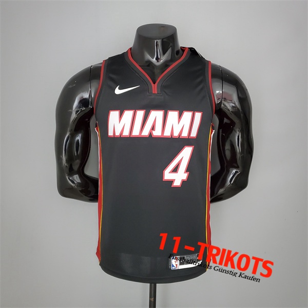 Miami Heat (Oladipo #4) NBA Trikots Schwarz