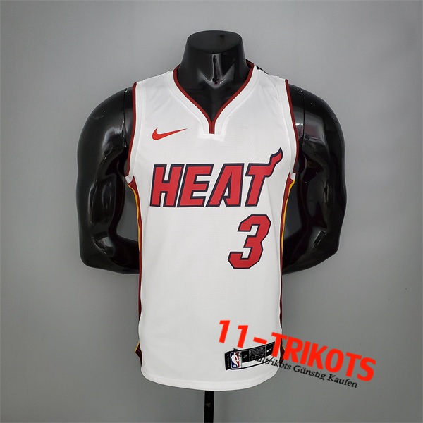 Miami Heat (Wade #3) NBA Trikots Weiß