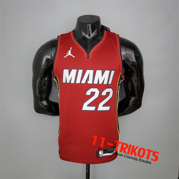 Neues Miami Heat (Butler #22) NBA Trikots Rotwein