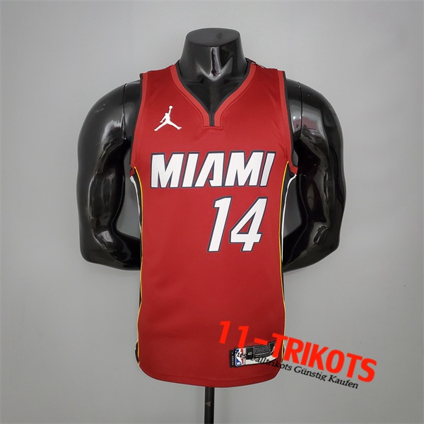 Neues Miami Heat (Herro #14) NBA Trikots Rotwein