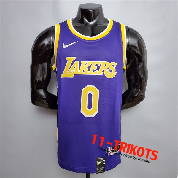 Los Angeles Lakers (Kuzma #0) NBA Trikots Violett