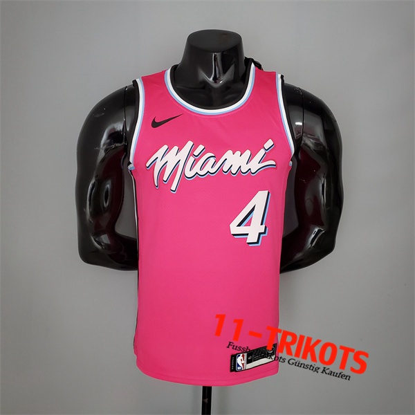 Miami Heat (Oladipo #4) NBA Trikots Rosa Encolure Ronde