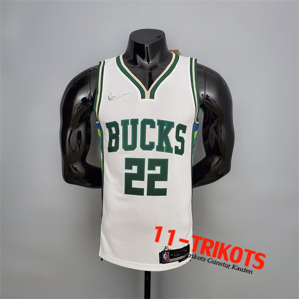 Milwaukee Bucks (Middleton #22) NBA Trikots 2022 Weiß