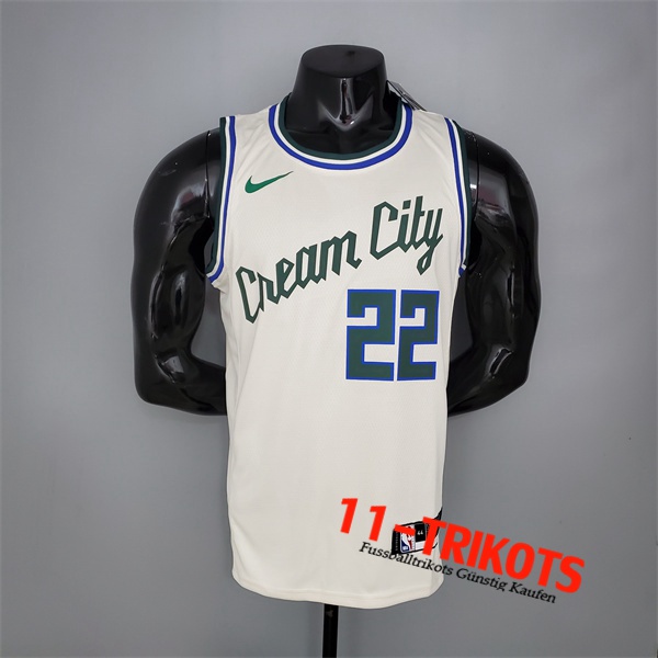 Milwaukee Bucks (Middleton #22) NBA Trikots Beige