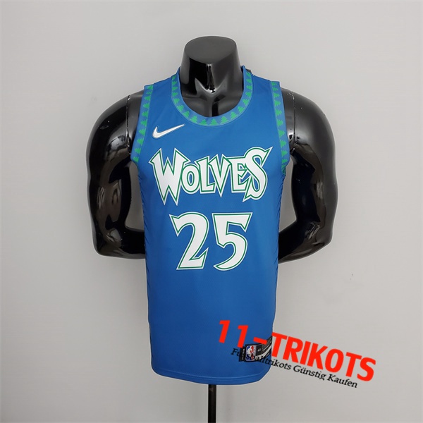 Minnesota Timberwolves (Rosa #25) NBA Trikots Blau 75th Anniversary City Edition