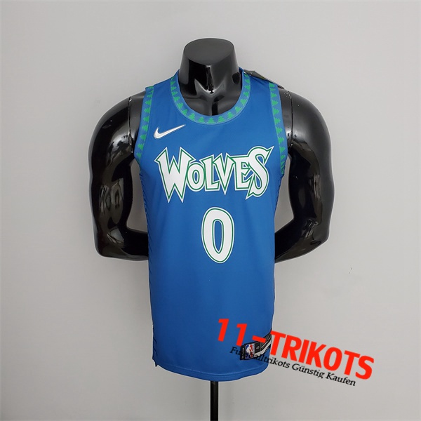 Minnesota Timberwolves (Russell #0) NBA Trikots Blau 75th Anniversary City Edition