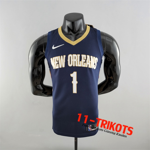 New Orleans Pelicans (Williams #1) NBA Trikots Navy blau 75th Anniversary