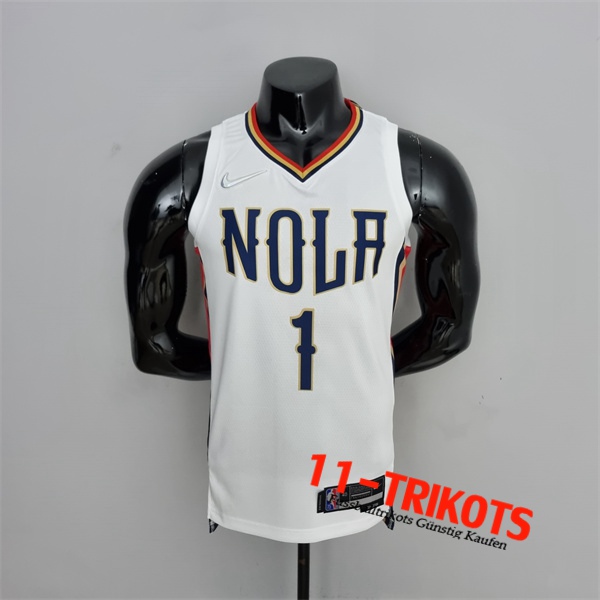 New Orleans Pelicans (Williams #1) NBA Trikots 2022 Weiß City Edition