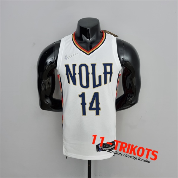 New Orleans Pelicans (Ingram #14) NBA Trikots 2022 Weiß City Edition