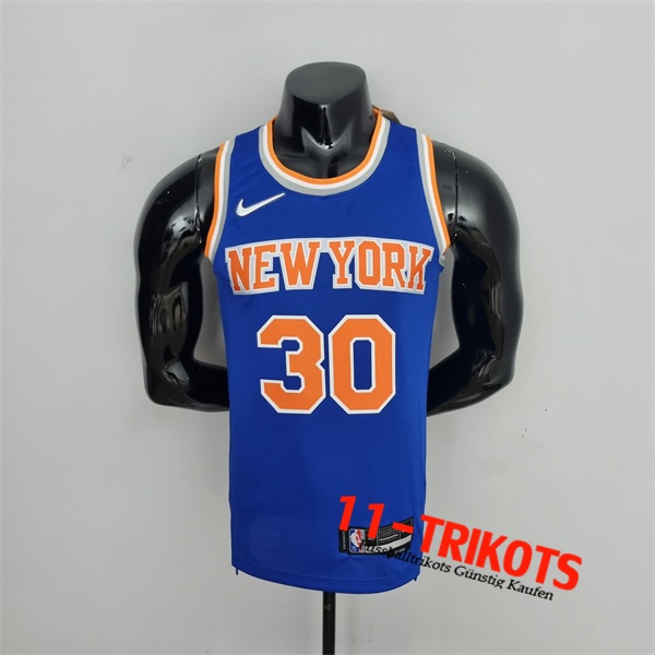 New York Knicks (Randle #30) NBA Trikots Blau 75th Anniversary