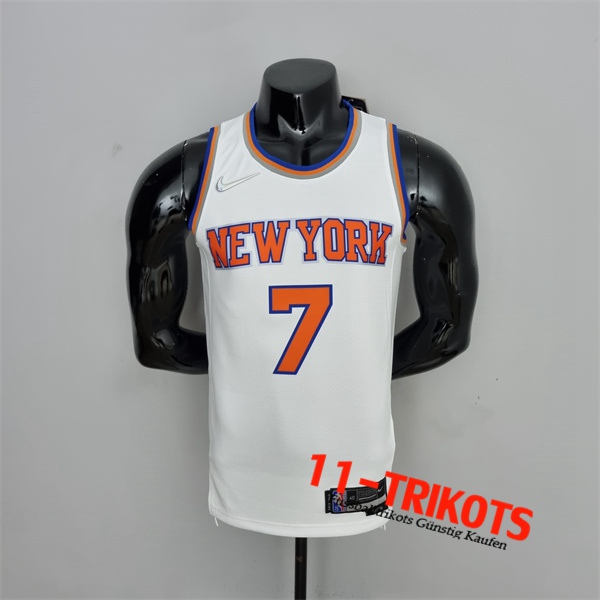 New York Knicks (Anthony #7) NBA Trikots Weiß 75th Anniversary