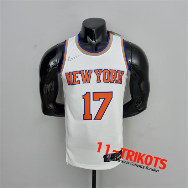 New York Knicks (Lin #17) NBA Trikots Weiß 75th Anniversary