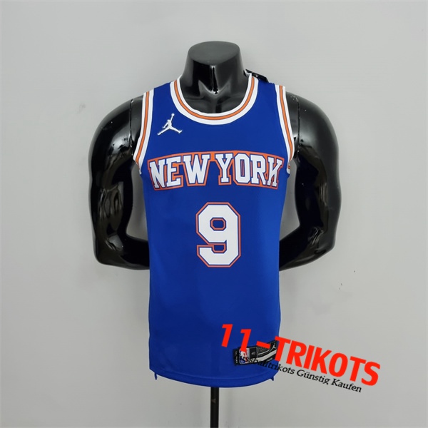 New York Knicks (Barrett #9) NBA Trikots Blau 75th Anniversary Jordan Limited