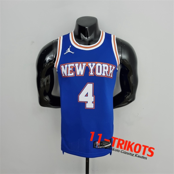 New York Knicks (Ross #4) NBA Trikots Blau 75th Anniversary Jordan Limited