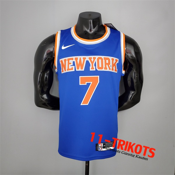 New York Knicks (Anthony #7) NBA Trikots 2021 Blau
