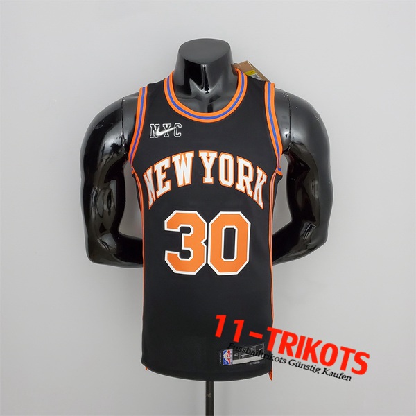 New York Knicks (Randle #30) NBA Trikots 2022 Season Schwarz Urban Edition