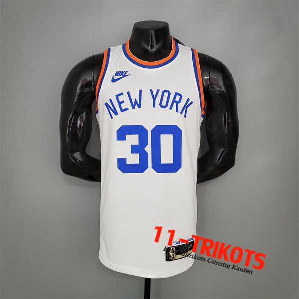 New York Knicks (Randle #30) NBA Trikots Weiß 75th Anniversary