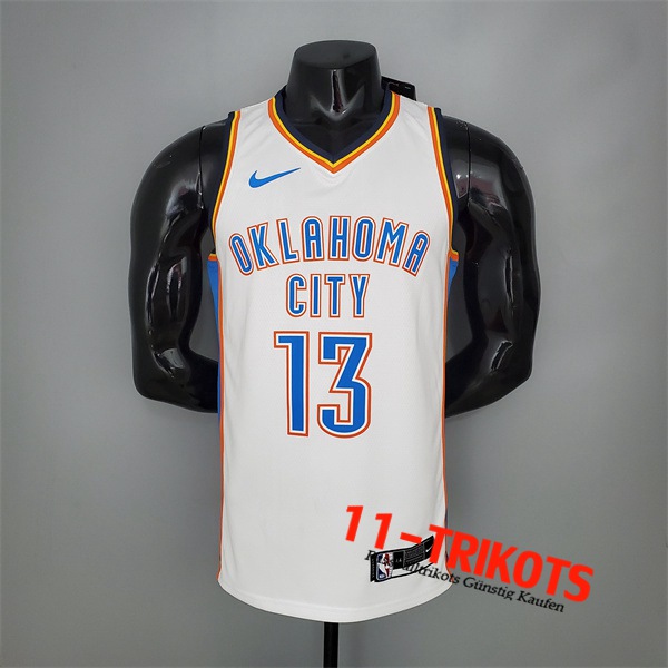 Oklahoma City Thunder (George #13) NBA Trikots Weiß