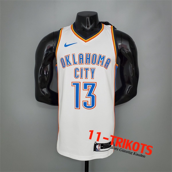Oklahoma City Thunder (Harden #13) NBA Trikots Weiß