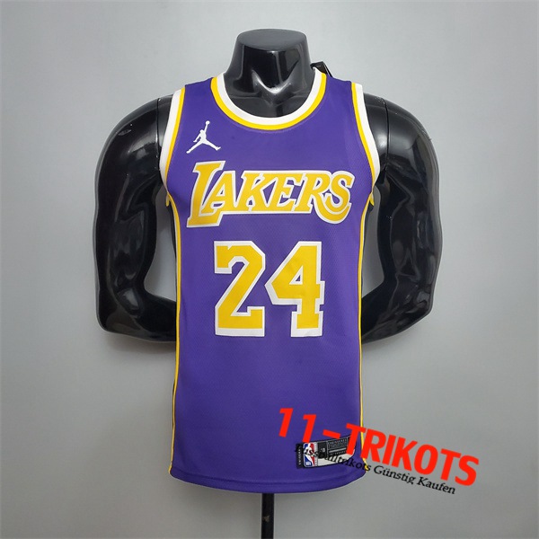 Los Angeles Lakers (Bryant #24) NBA Trikots Violett Theme Encolure Ronde