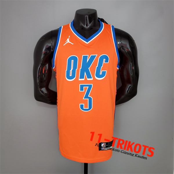 Oklahoma City Thunder (Paul #3) NBA Trikots Orange Jordan
