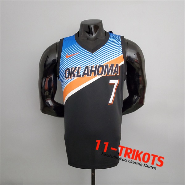 Oklahoma City Thunder (Anthony #7) NBA Trikots Schwarz City Edition