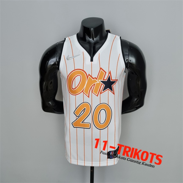 Orlando Magic (Fultz #20) NBA Trikots Weiß/Orange 75th Anniversary