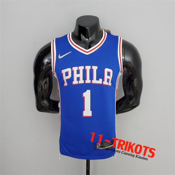 Philadelphia 76ers (Harden #1) NBA Trikots Blau 75th Anniversary