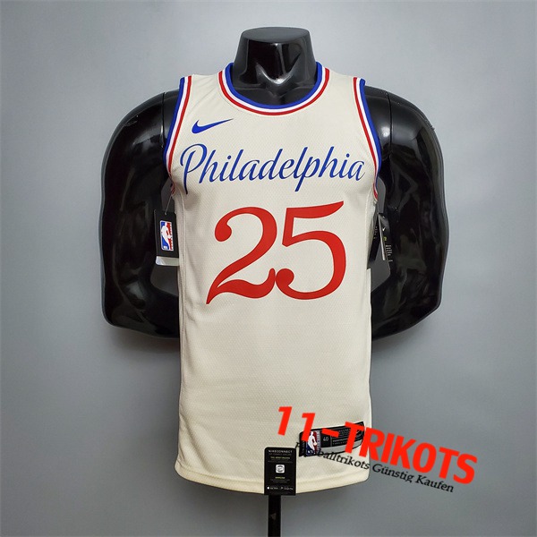 Philadelphia 76ers (Simmons #25) NBA Trikots 2020 Beige City Limited Edition