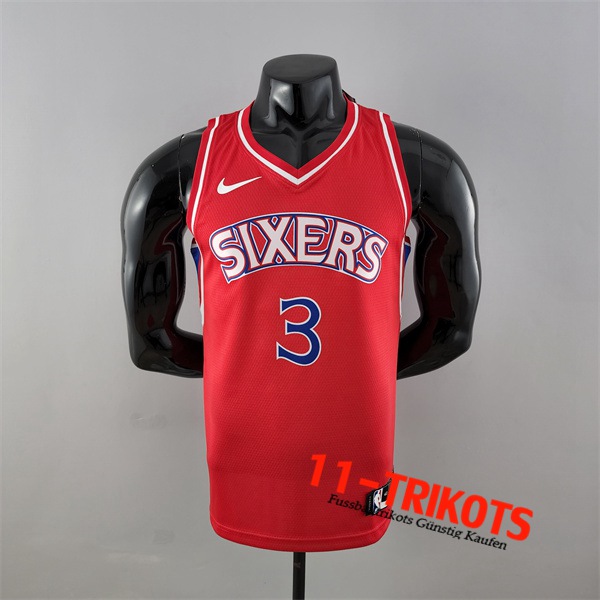 Philadelphia 76ers (Iverson #3) NBA Trikots Rot Rookie