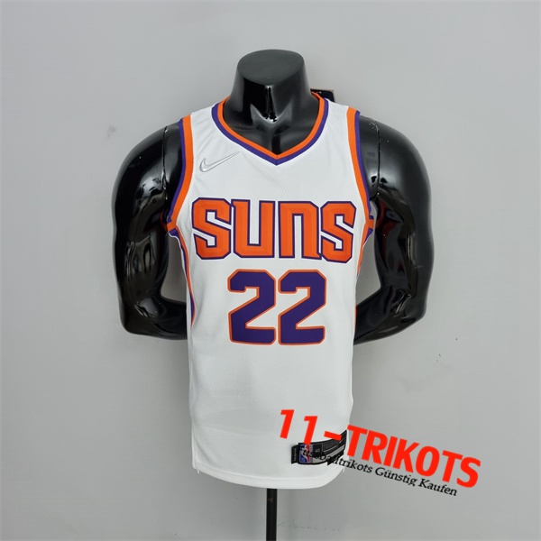 Phoenix Suns (Ayton #22) NBA Trikots Weiß 75th Anniversary