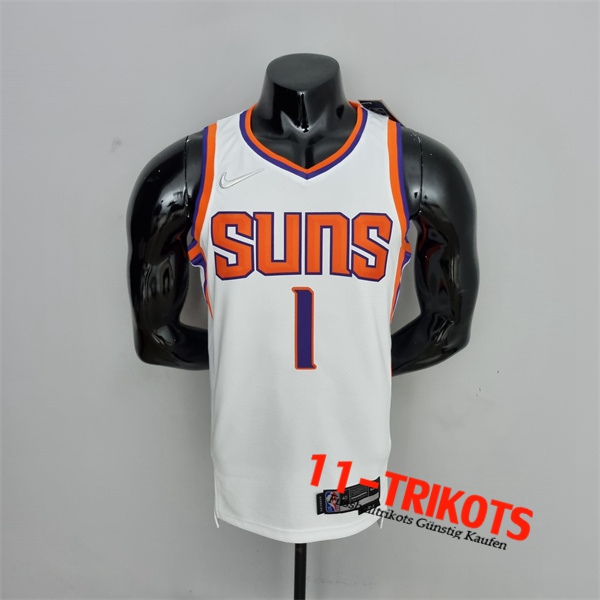Phoenix Suns (Booker #1) NBA Trikots Weiß 75th Anniversary