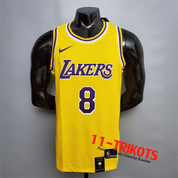 Los Angeles Lakers (Bryant #8) NBA Trikots Gelb Encolure Ronde