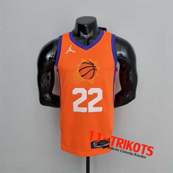 Phoenix Suns (Ayton #22) NBA Trikots Orange 75th Anniversary Jordan Theme