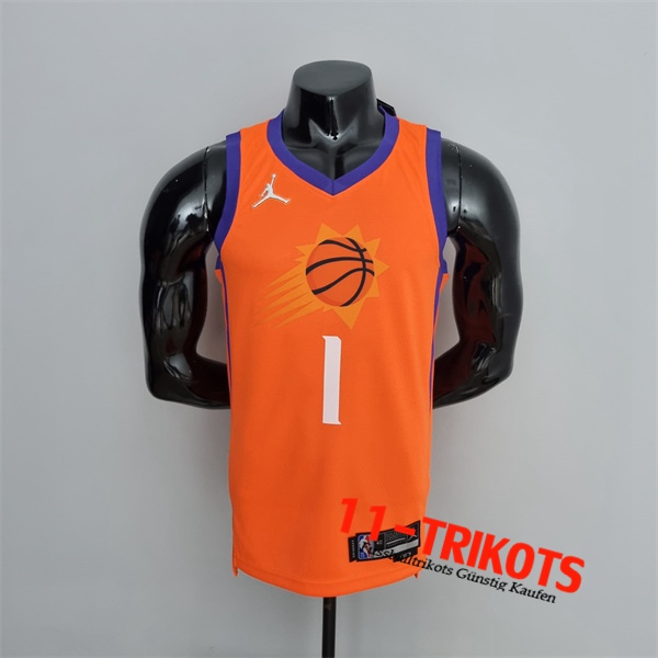 Phoenix Suns (Booker #1) NBA Trikots Orange 75th Anniversary Jordan Theme