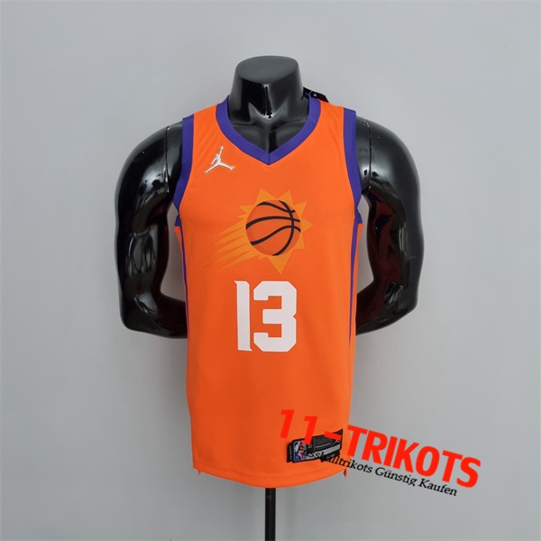 Phoenix Suns (Nash #13) NBA Trikots Orange 75th Anniversary Jordan Theme
