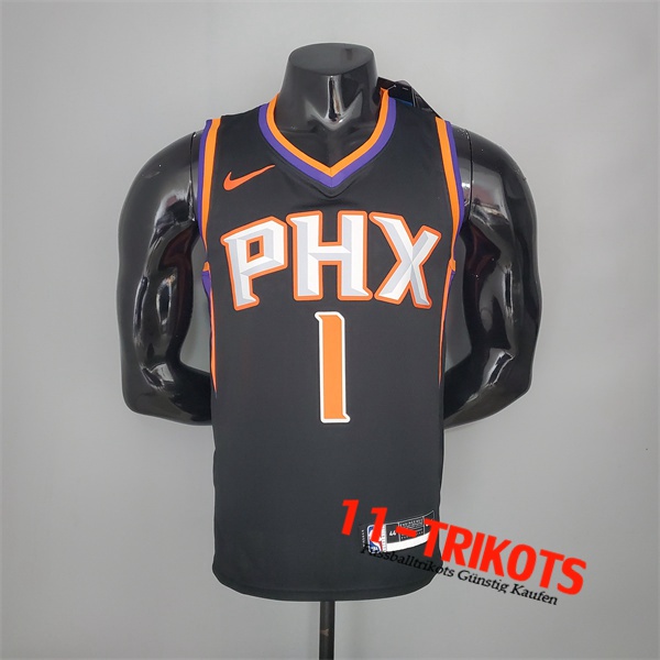 Phoenix Suns (Booker #1) NBA Trikots 2021 Schwarz