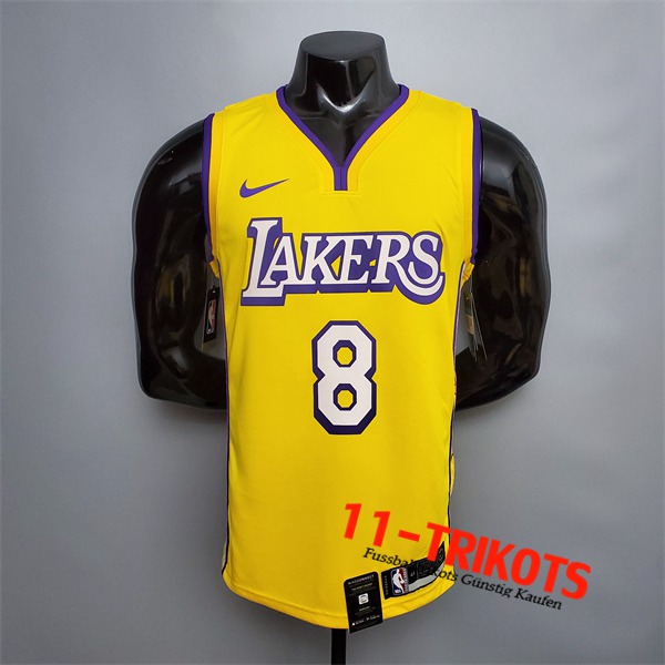 Los Angeles Lakers (Bryant #8) NBA Trikots Gelb V-collerette City Edition
