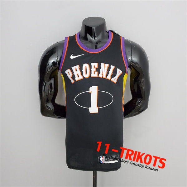 Phoenix Suns (Booker #1) NBA Trikots 2022 Season Schwarz City Edition