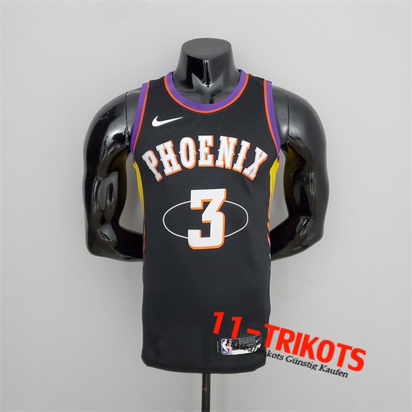 Phoenix Suns (Paul #3) NBA Trikots 2022 Season Schwarz City Edition