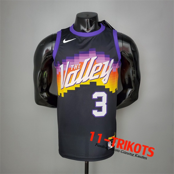 Neues Phoenix Suns (Paul #3) NBA Trikots Schwarz City Edition