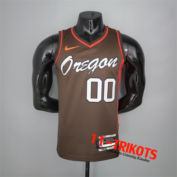 Portland Trail Blazers (Anthony #00) NBA Trikots 2021 Braun City Edition