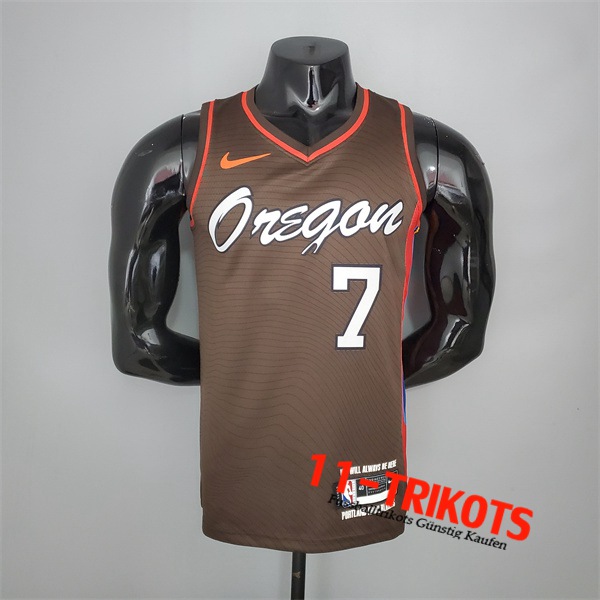 Portland Trail Blazers (Roy #7) NBA Trikots 2021 Braun City Edition