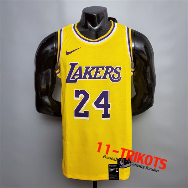 Los Angeles Lakers (Bryant #24) NBA Trikots Gelb Encolure Ronde